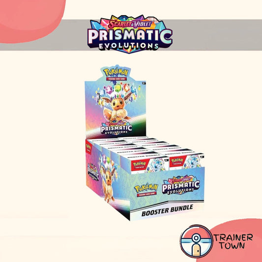 SV 8.5: Prismatic Evolutions Booster Bundle Display Trainer Town