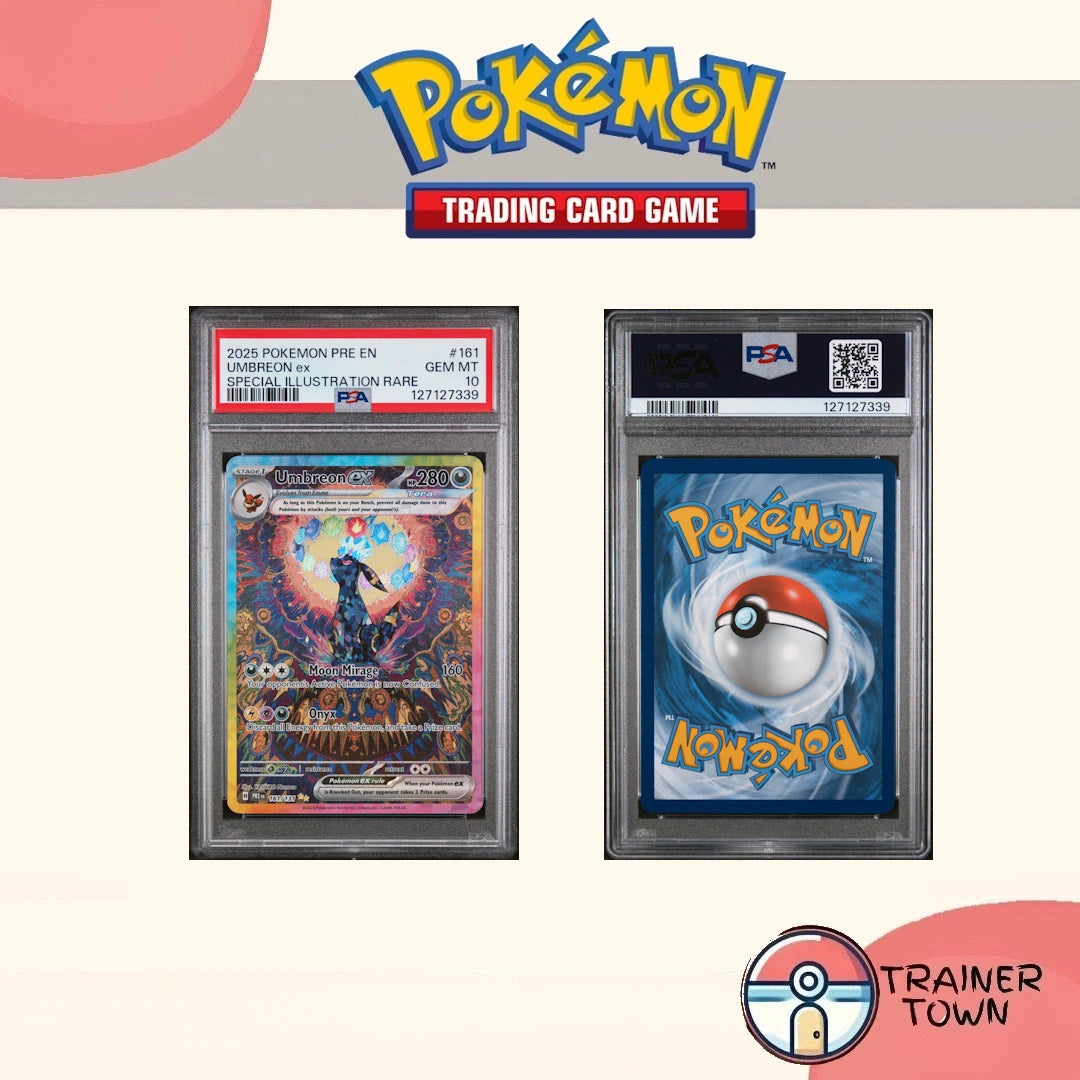 Pokémon - TCG - 2025 POKEMON PRE EN-PRISMATIC EVOLUTIONS #161 UMBREON ex SPECIAL ILLUSTRATION RARE Trainer Town