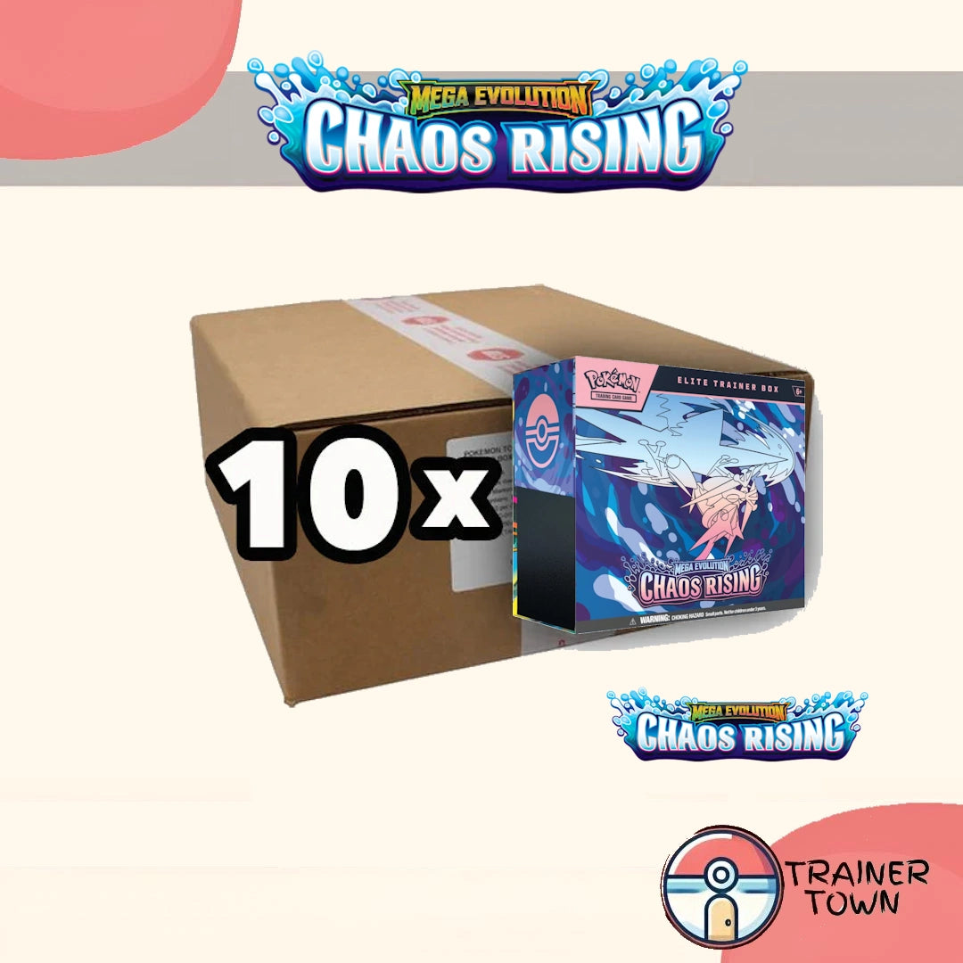 Pre-Order] Pokmon - TCG - Chaos Rising Elite Trainer Box Sealed Case   Trainer Town