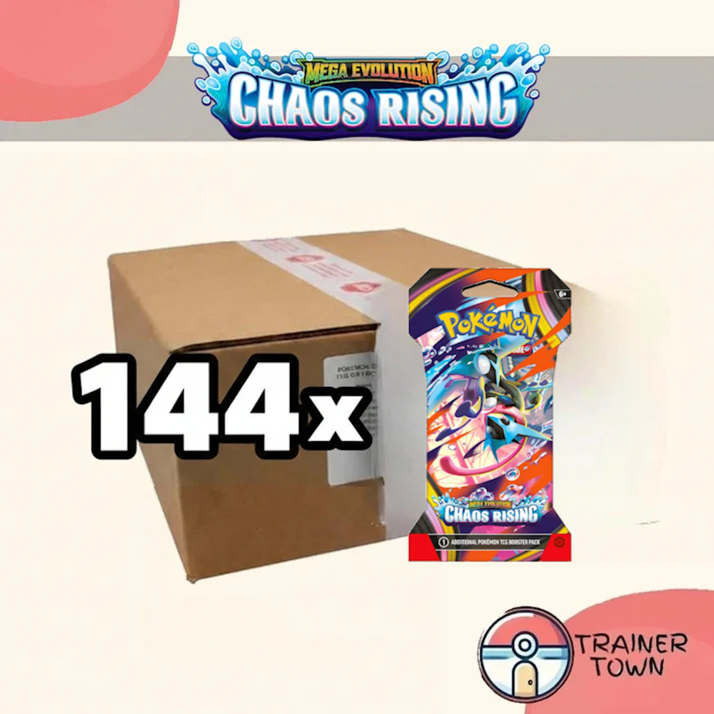 Pokémon - TCG - Chaos Rising Sleeved Booster Sealed Case Trainer Town