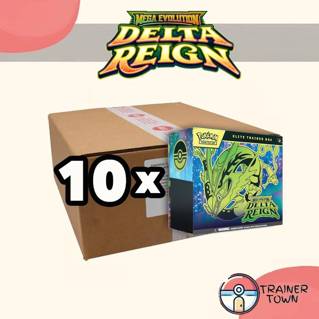 Pokémon - TCG - Delta Reign Elite Trainer Box Sealed Case Trainer Town