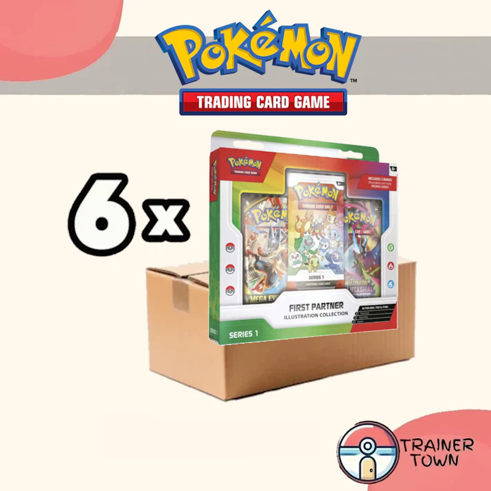 Pokémon - TCG - First Partner Illustration Collection Series 1 Sealed Case Trainer Town