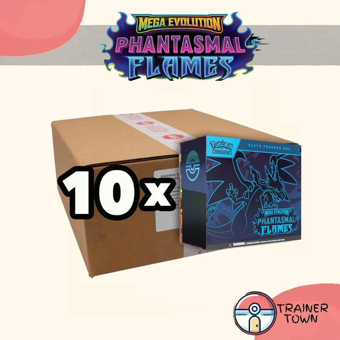 Pokémon - TCG - Phantasmal Flames Elite Trainer Box Sealed Case Trainer Town
