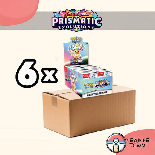 SV 8.5: Prismatic Evolutions Booster Bundle Display Master Case Trainer Town