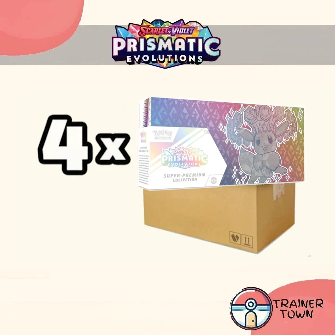 Pokémon - TCG - Prismatic Evolutions Super Premium Collection Sealed Case Trainer Town