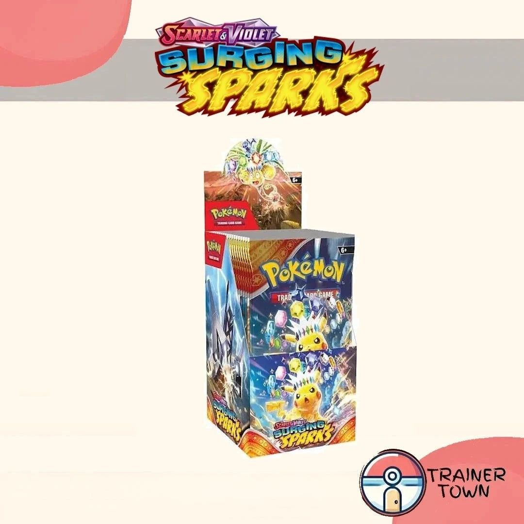 Pokémon - TCG - Surging Sparks Half Booster Box Trainer Town