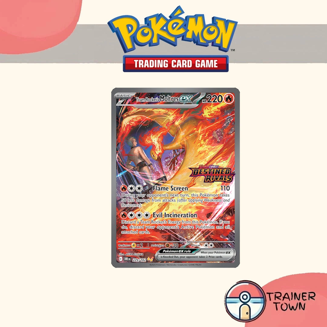Pokémon - TCG - Team Rocket's Moltres Ex Special #229/182 Trainer Town