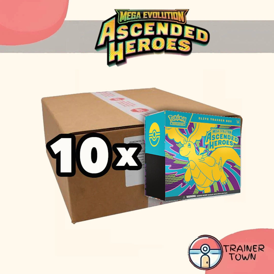 [Pre-Order] Pokémon - TCG - Ascended Heroes Elite Trainer Box Sealed Case [Confirmed Allocation] Trainer Town