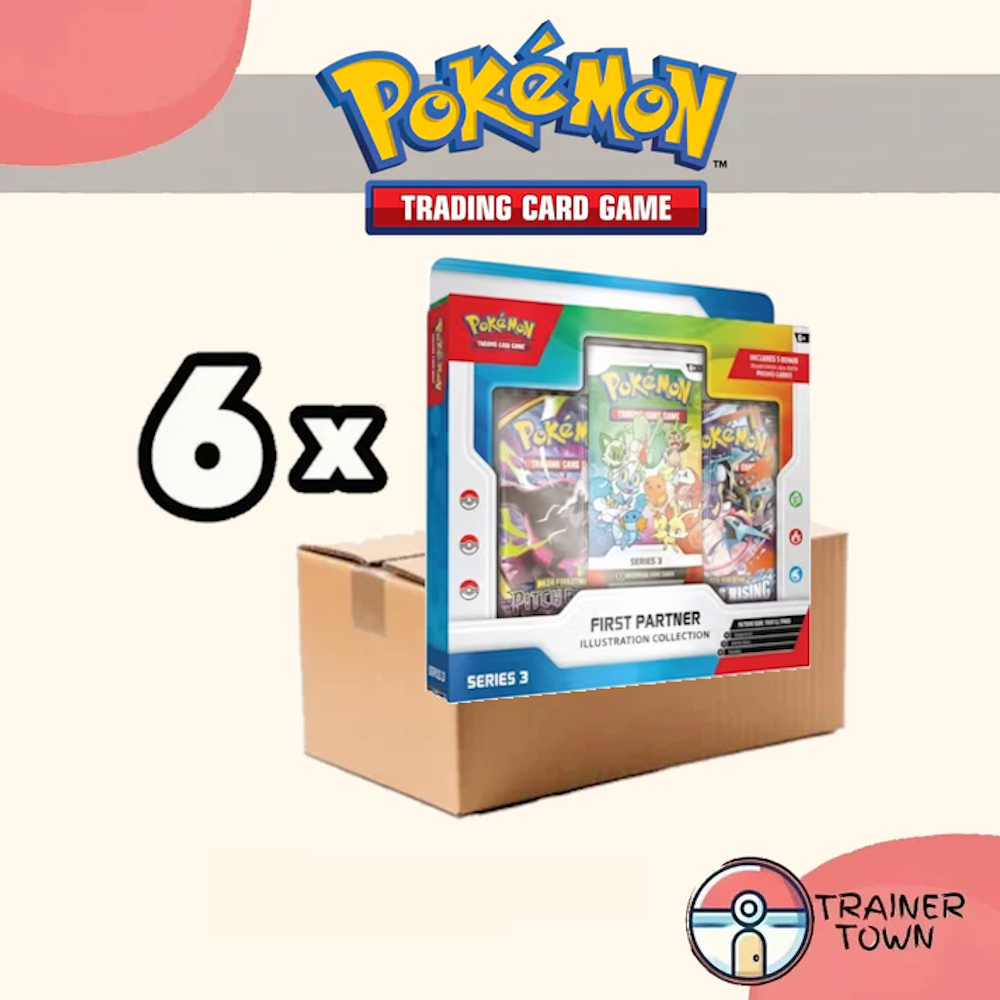 Pokémon - TCG - First Partner Illustration Collection Series 3 Sealed Case Trainer Town