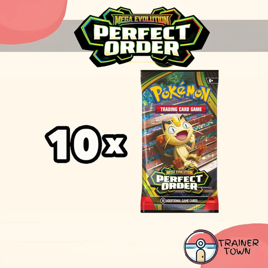 Pokémon - TCG - 10x Perfect Order Booster Pack Trainer Town