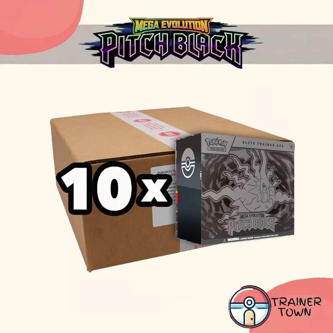 Pokémon - TCG - Pitch Black Elite Trainer Box Sealed Case Trainer Town