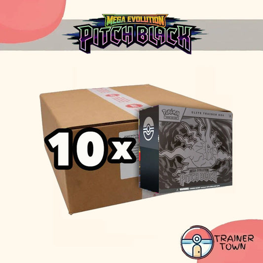 Pokémon - TCG - Pitch Black Elite Trainer Box Sealed Case Trainer Town
