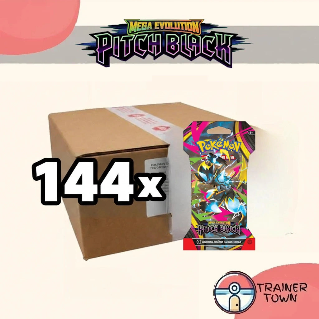 Pokémon - TCG - Pitch Black Sleeved Booster Sealed Case Trainer Town