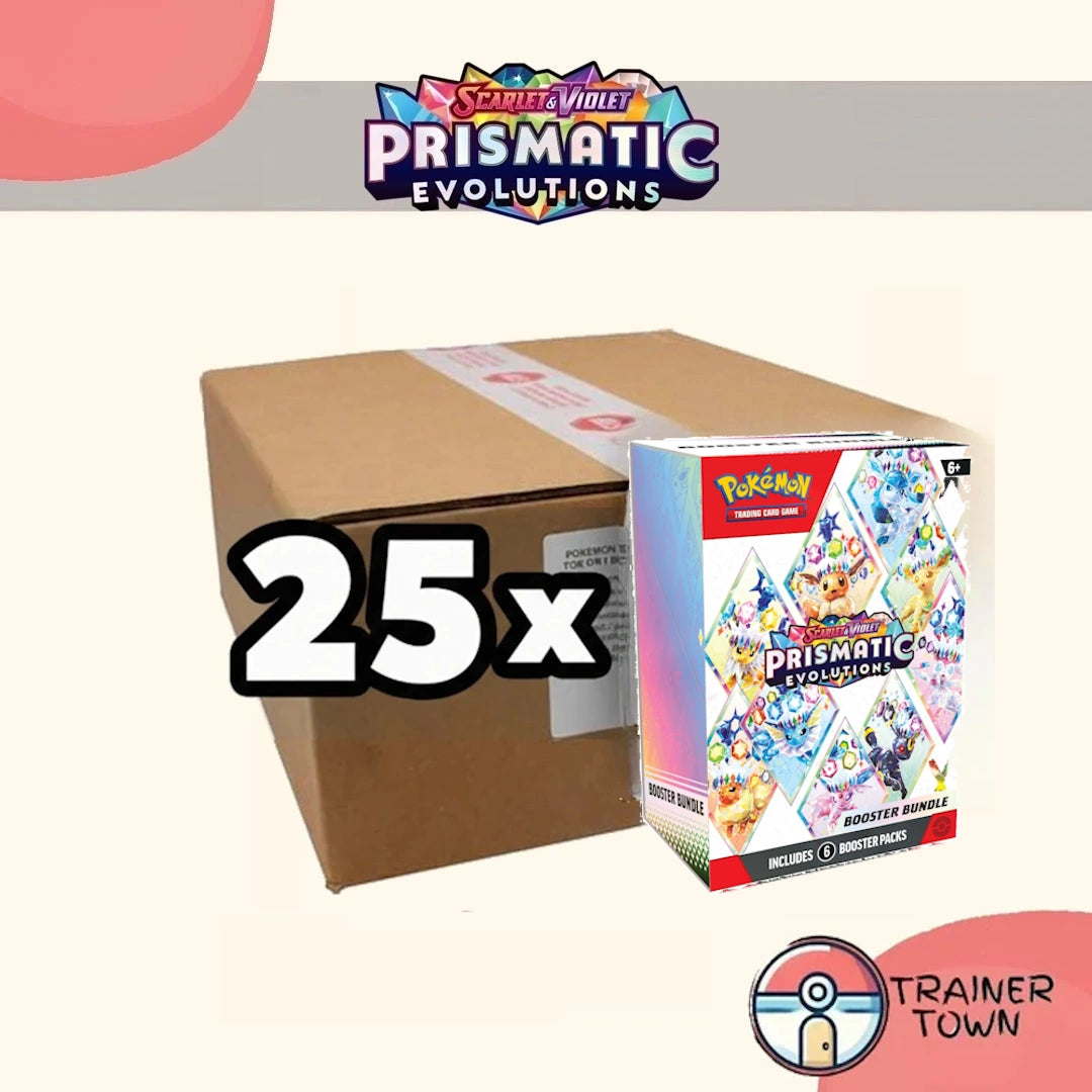 [Pre-Order] Pokémon - TCG - Prismatic Evolutions Booster Bundle Sealed Case Trainer Town