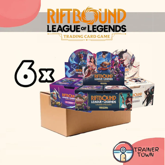 League of Legends - TCG - Riftbound Booster Box Sealed Case Bundle Trainer Town
